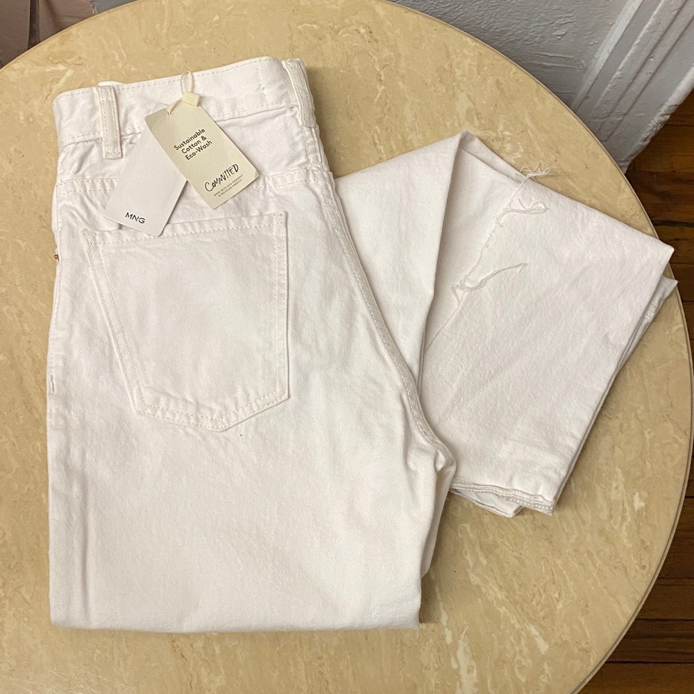 Mango Nora White Jeans, NWT, 2
